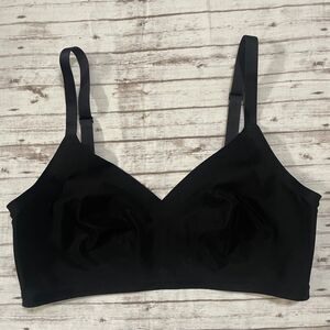 Shapermint Essentials Smoothing Comfort Wireless Bra Black Womens Size Large L